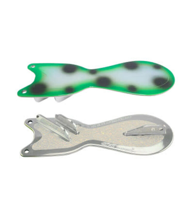 DREAMWEAVER LURE COMPANY (SD70909L-10) DREAMWEAVER SPIN DOCTOR FLASHER 10" UV CHROME FROG