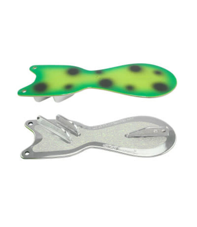 DREAMWEAVER LURE COMPANY (SD70910L-10) DREAMWEAVER SPIN DOCTOR FLASHER 10" CHROME FROG