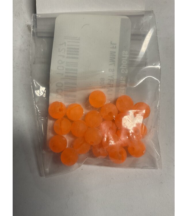 Lazy Larry Lazy Larry Beads Fl Orange Roe 7MM
