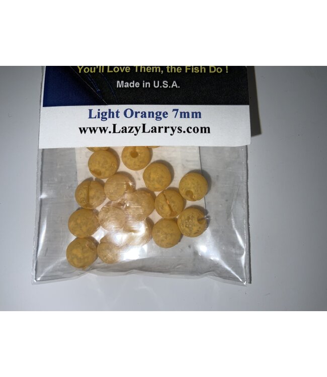 Lazy Larry Lazy Larry Beads Light Orange 7MM