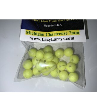 Lazy Larry Lazy Larry Beads Michigan Chartreuse 7MM