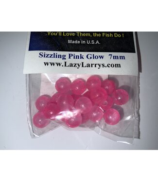 Lazy Larry Lazy Larry Beads Sizzling Pink Glow 7MM