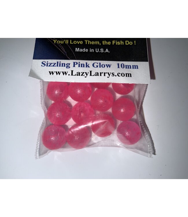 Lazy Larry Lazy Larry Beads Sizzling Pink Glow 10MM