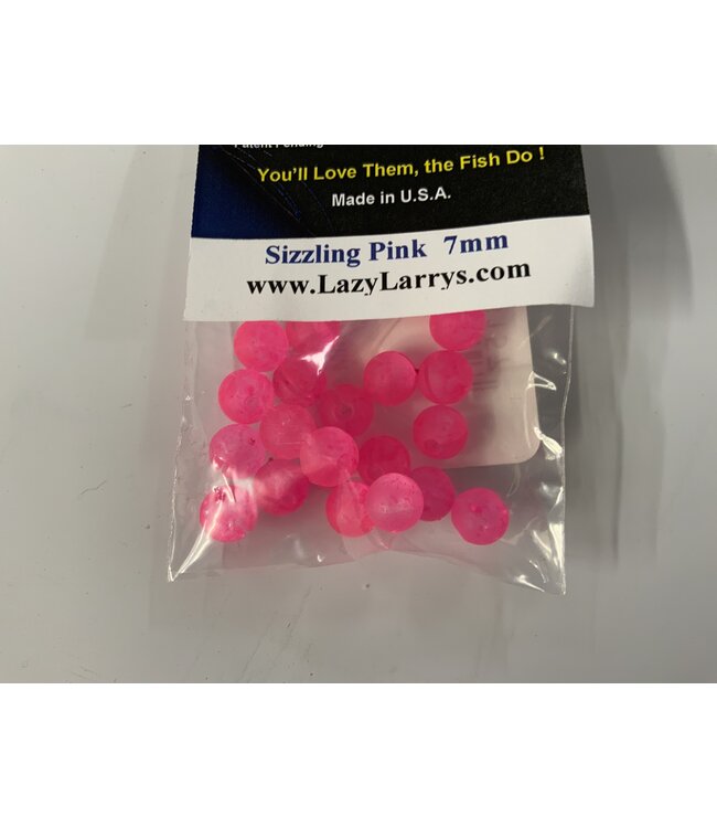 Lazy Larry Lazy Larry Beads Sizzling Pink 7MM