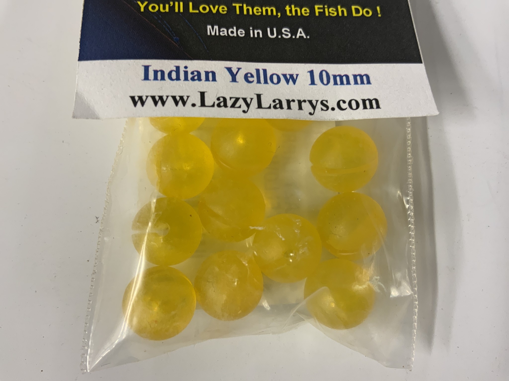 Perline Pesca Lazy Larry's E-Z Systems 10 Mm - Arancione Fluo Naturale - Neutre - 14 Pezzi