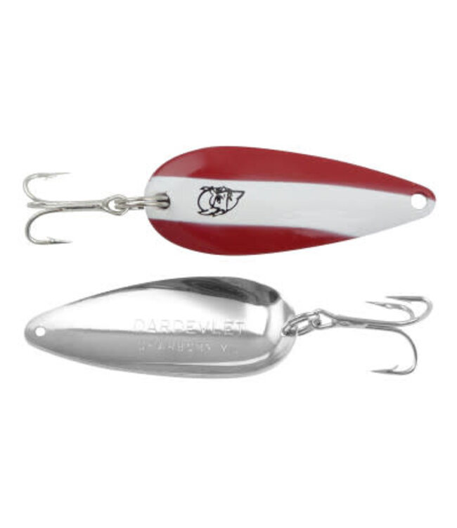 Eppinger EPPINGER 2/5 OZ DARDEVLE IMP RED-HITE STRIPE