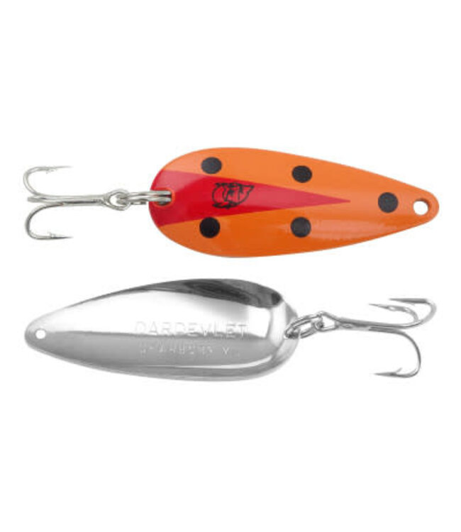 Eppinger EPPINGER 3/4 OZ DARDEVLET  ORANGE-BLACK SPOT-RED CHUNK