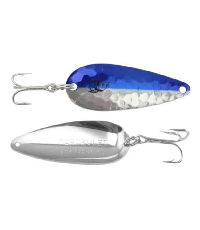 Eppinger EPPINGER 2/5 OZ DARDEVLE IMP HAMMERED NICKEL-BLUE