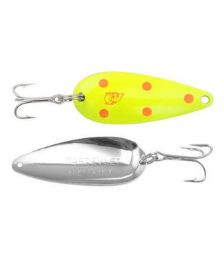 Eppinger EPPINGER 2/5 OZ DARDEVLE IMP CHARTREUSE-RED DOTS
