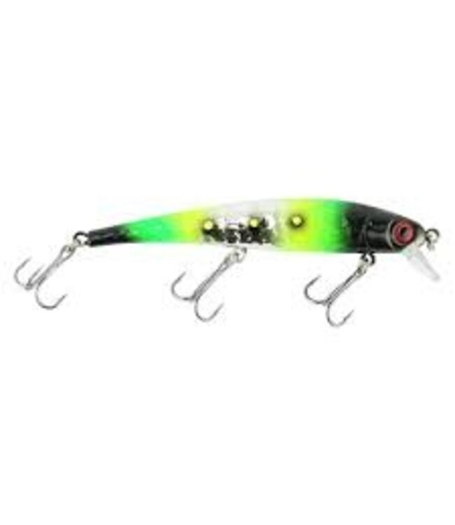 Pirate D210 PIRATE SHALLOW DIVING MINNOW 5" UV GREEN SECRET