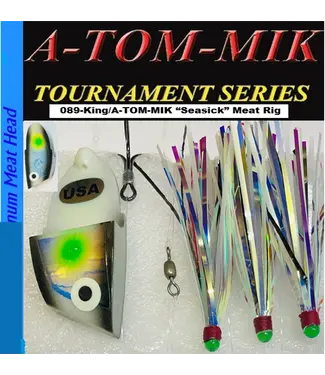 A-TOM-MIK MFG. A-TOM-MIK KING HEAD MEAT RIG SEASICK GLOW