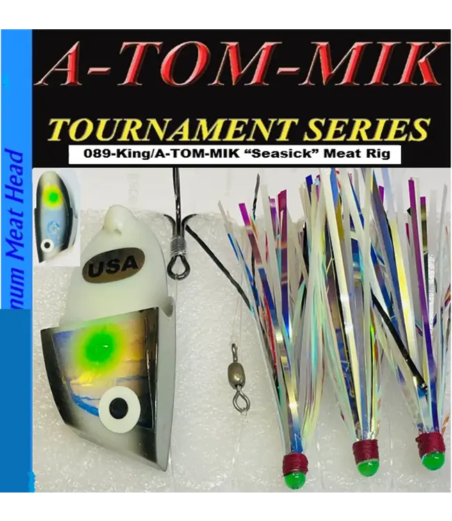A-TOM-MIK MFG. A-TOM-MIK KING HEAD MEAT RIG SEASICK GLOW