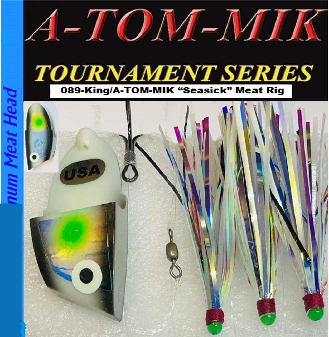 Meat Rig A-TOM-MIK MFG. A-TOM-MIK KING HEAD MEAT RIG SEASICK GLOW - All Seasons ...