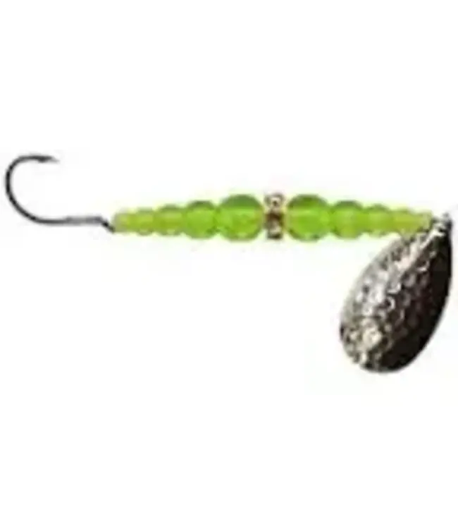 Mack's Lure Inc. (09060) MACKS WEDDING RING SZ4 HAMM NICKEL/FLO CHART