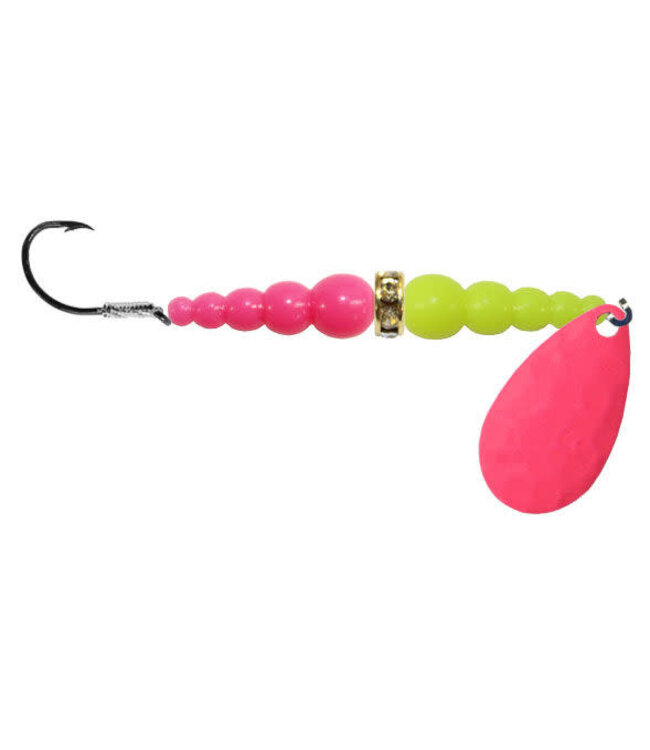 Mack's Lure Inc. (09062) MACKS WEDDING RING SZ4 PINK/YELLOW CHART/HOT PINK