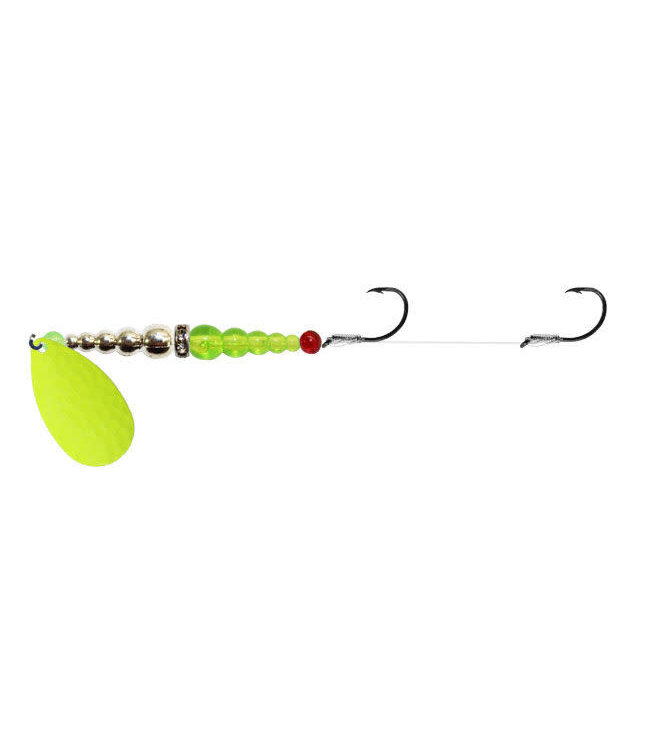 Mack's Lure Inc. (17203) MACKS DOUBLE WHAMMY SZ6 CHART/CHROME/FLO CHART