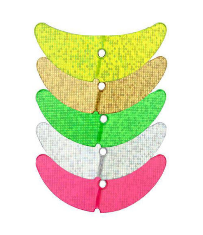 Mack's Lure Inc. (65220) MACKS SMILE BLADES 1.1" ASSORTED SPARKLE COLORS