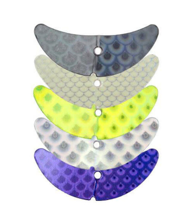 Mack's Lure Inc. (65300) MACKS SMILE BLADES 1.5"  ASSORTED SCALE COLORS