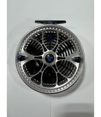 Kingpin Kingpin Zepplin Aero (Silver W/ Custom Blue Swirl Handles And Blue fill)
