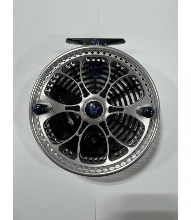 Kingpin Kingpin Zepplin Aero (Silver W/ Custom Blue Swirl Handles And Blue fill)