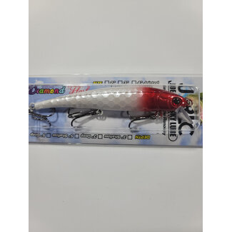 D20 PIRATE SHALLOW DIVING MINNOW 5" WHITE REDHEAD