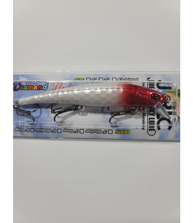 Pirate D20 PIRATE SHALLOW DIVING MINNOW 5" WHITE REDHEAD