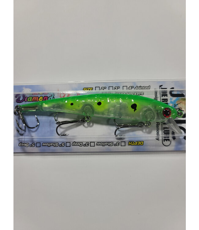 Pirate D210 PIRATE SHALLOW DIVING MINNOW 5" UV GREEN SECRET