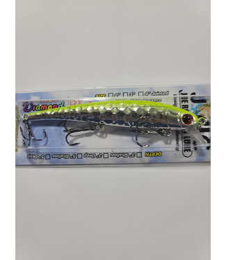 Pirate D214 PIRATE SHALLOW DIVING MINNOW 5" CHARTREUSE CHROME