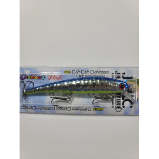 D30 PIRATE SHALLOW DIVING MINNOW 5" CHROME BLUE CHARTREUSE