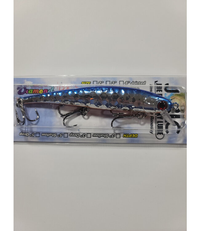 Pirate D32 PIRATE SHALLOW DIVING MINNOW 5" CHROME FOOL AROUND