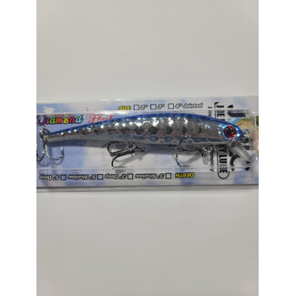 D36 PIRATE SHALLOW DIVING MINNOW 5" BLUE CHROME WHITE