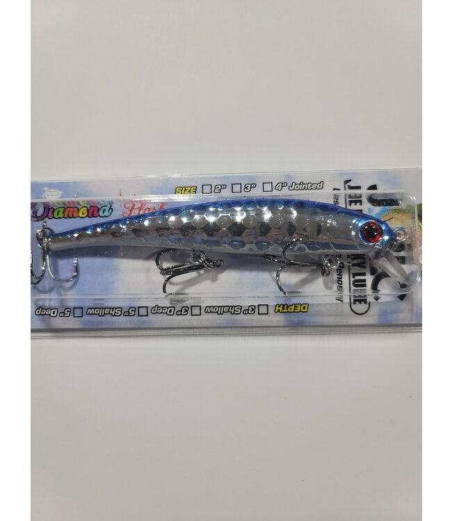 Pirate D36 PIRATE SHALLOW DIVING MINNOW 5" BLUE CHROME WHITE