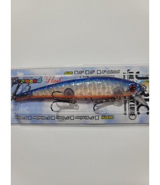 Pirate D58 PIRATE SHALLOW DIVING MINNOW 5" GLOW FOOL AROUND