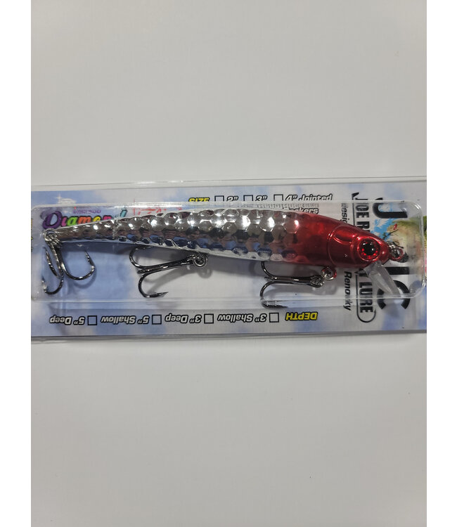 Pirate D99 PIRATE SHALLOW DIVING MINNOW 5" RED HEAD CHROME