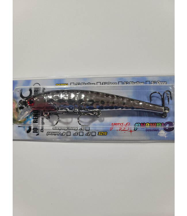 Pirate PIRATE SHALLOW DIVING MINNOW 5" CHROME SHINER