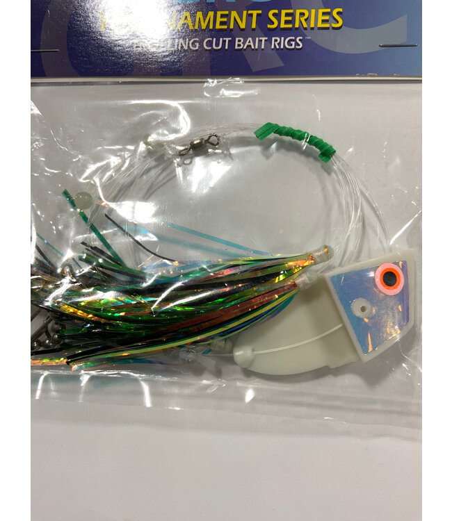 GRC Trolling Flies GRC TOURNAMENT TROLLING CUT BAIT RIG GLOW D.R. UV CUT BAIT RIG