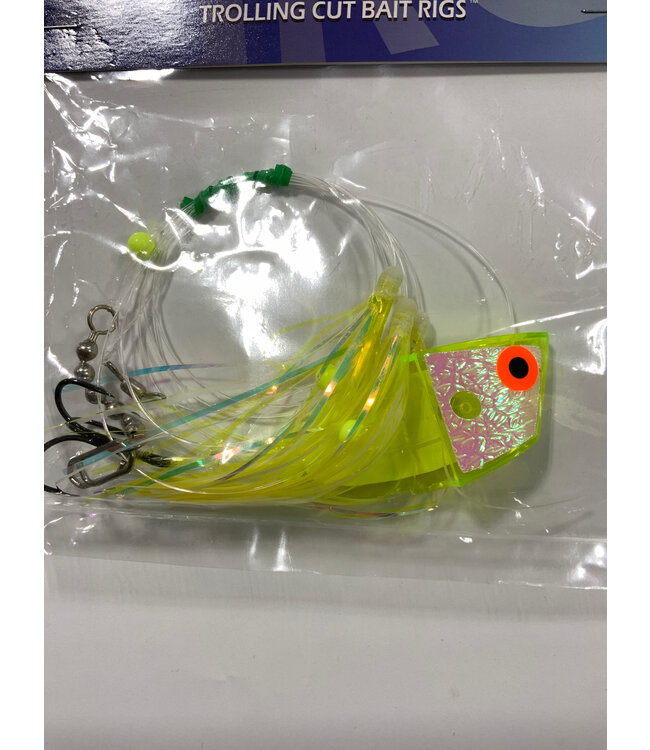 GRC Trolling Flies GRC TOURNAMENT TROLLING CUT BAIT RIG SECRET FI GLOW CUT BAIT RIG