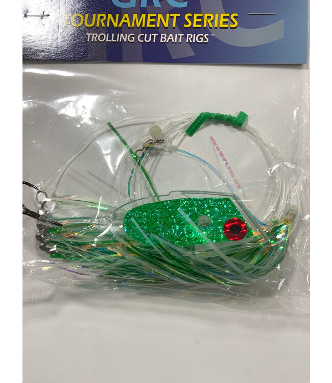 GRC Trolling Flies GRC TOURNAMENT TROLLING CUT BAIT RIG NELLIE BUG GLOW CUT BAIT RIG