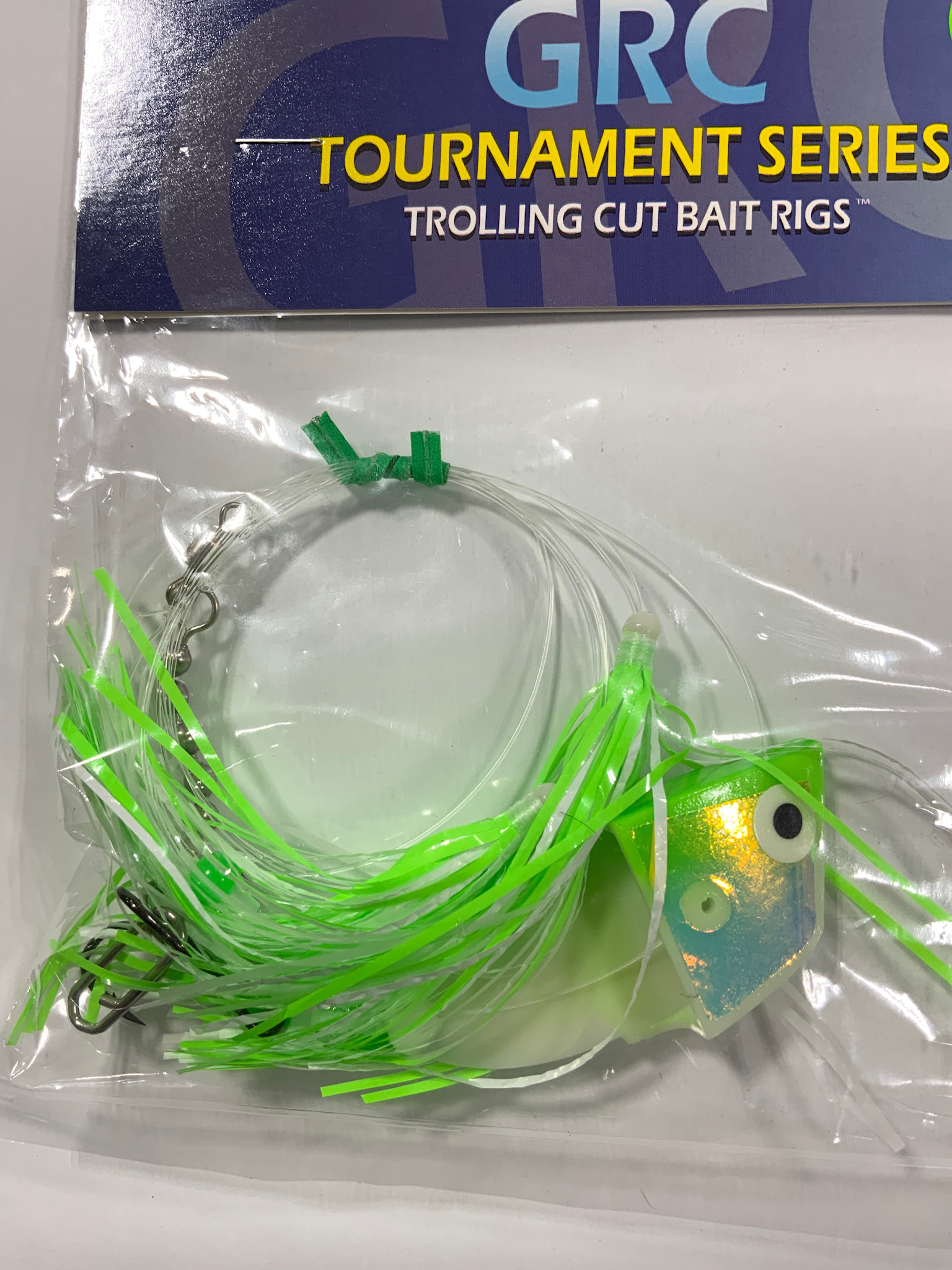 GRC Trolling Flies GRC TOURNAMENT TROLLING CUT BAIT RIG GREEN GLOW ...