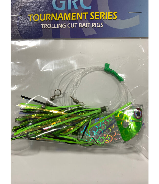 GRC Trolling Flies GRC TOURNAMENT TROLLING CUT BAIT RIG GREEN GATOR CUT BAIT RIG