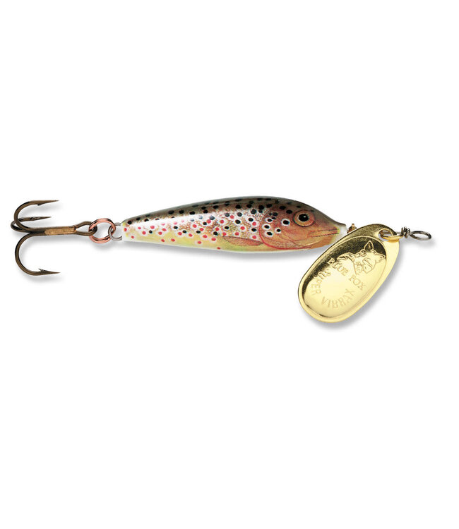 Blue Fox BLUE FOX VIBRAX MINNOW SP 3/16OZ BROWN TROUT/GOLD