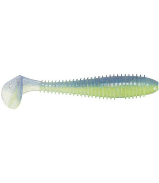 KEITECH KEITECH FAT SWING IMPACT 3.8" ELECTRIC BLUE CHARTREUSE