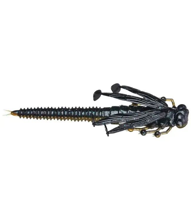 FISHLAB FISHLAB FLUTTER NYMPH 2.5'' GREEN PUMPKIN/BLACK & BLUE