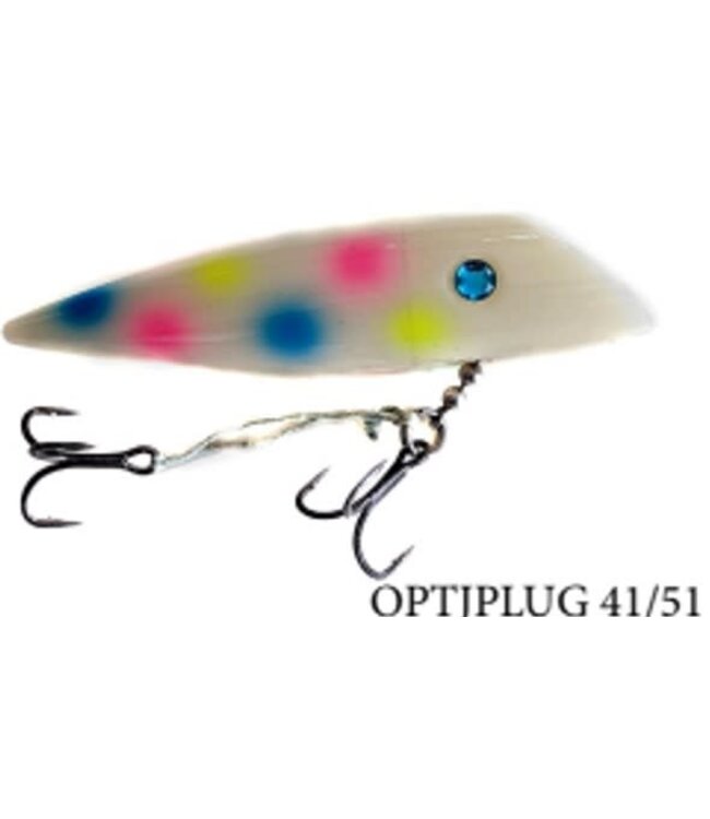OPTI TACKLE OPTI J-PLUG 4" WONDERBREAD GLOW