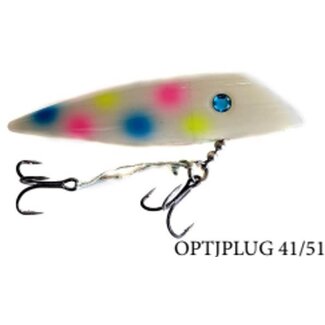 OPTI TACKLE OPTI J-PLUG 5" WONDERBREAD GLOW
