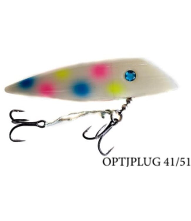OPTI TACKLE OPTI J-PLUG 5" WONDERBREAD GLOW