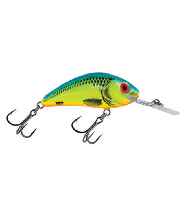 SALMO SALMO RATTLIN HORNET FLOATING CRANKBAIT CHARTREUSE BLUE1.75"