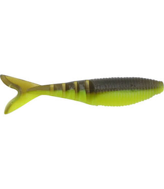 GARY YAMAMOTO CUSTOM BAITS YAMAMOTO 4" ZAKO GREEN PUMPKIN NO FLAKE/LEMON 6pk