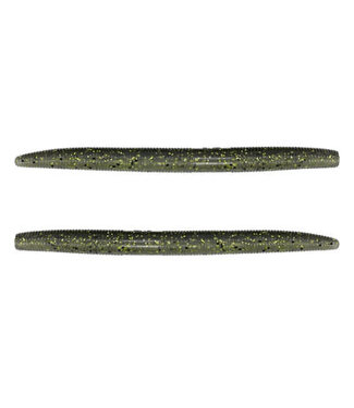 GARY YAMAMOTO CUSTOM BAITS YAMAMOTO 5" SENKO 306/187 W/CHARTREUSE 10pk (NATURAL SHAD/CLEAR LAMINATE W/CHARTREUSE FLAKE)
