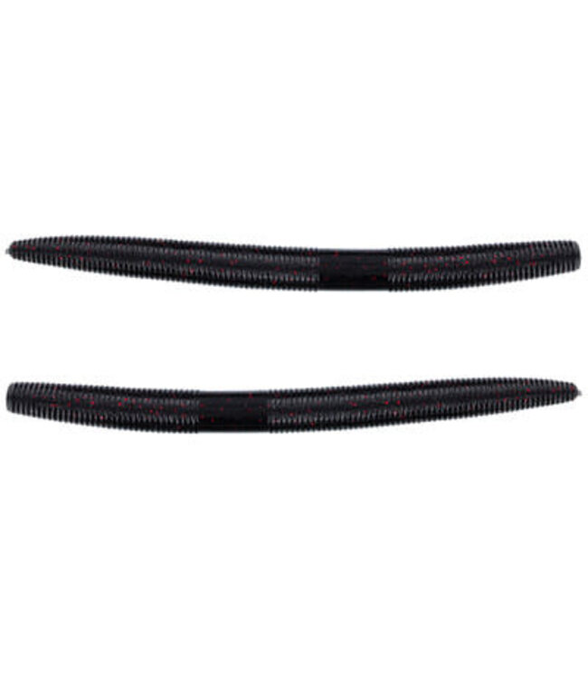 GARY YAMAMOTO CUSTOM BAITS YAMAMOTO 5" SENKO BLACK W/RED FLECK